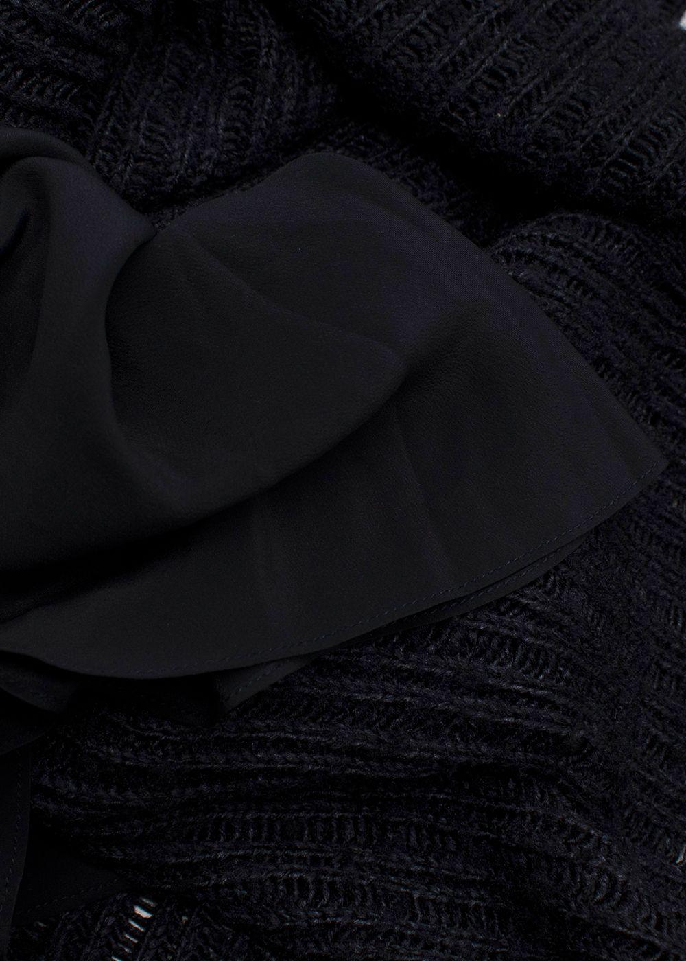 The Row Navy Knitted Tank Maxi Dress
