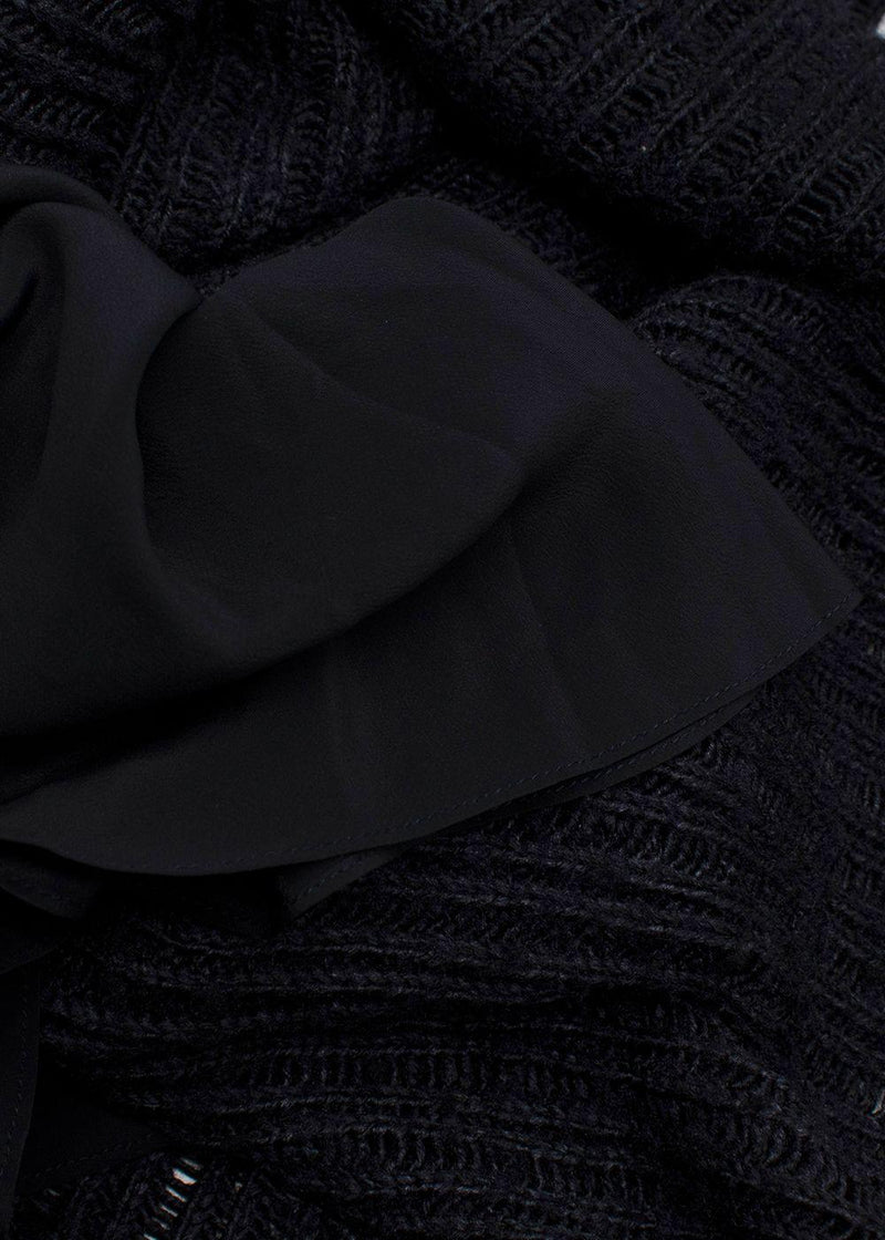 The Row Navy Knitted Tank Maxi Dress