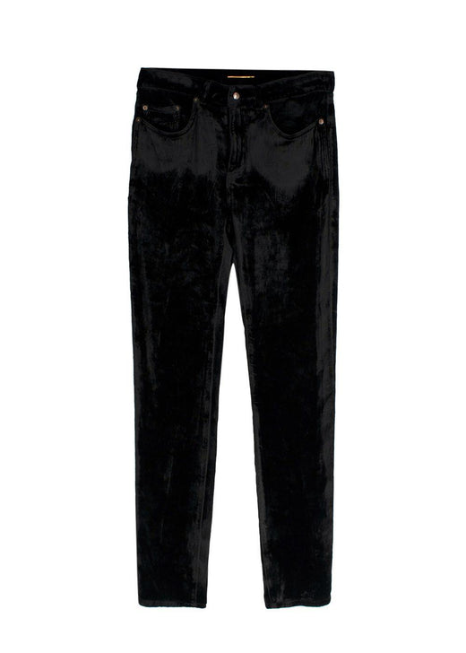 Saint Laurent Black Velvet Trousers