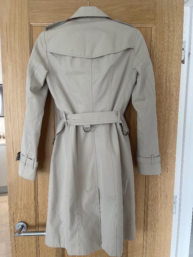 Burberry Stone Cotton Sandringham Trench Coat