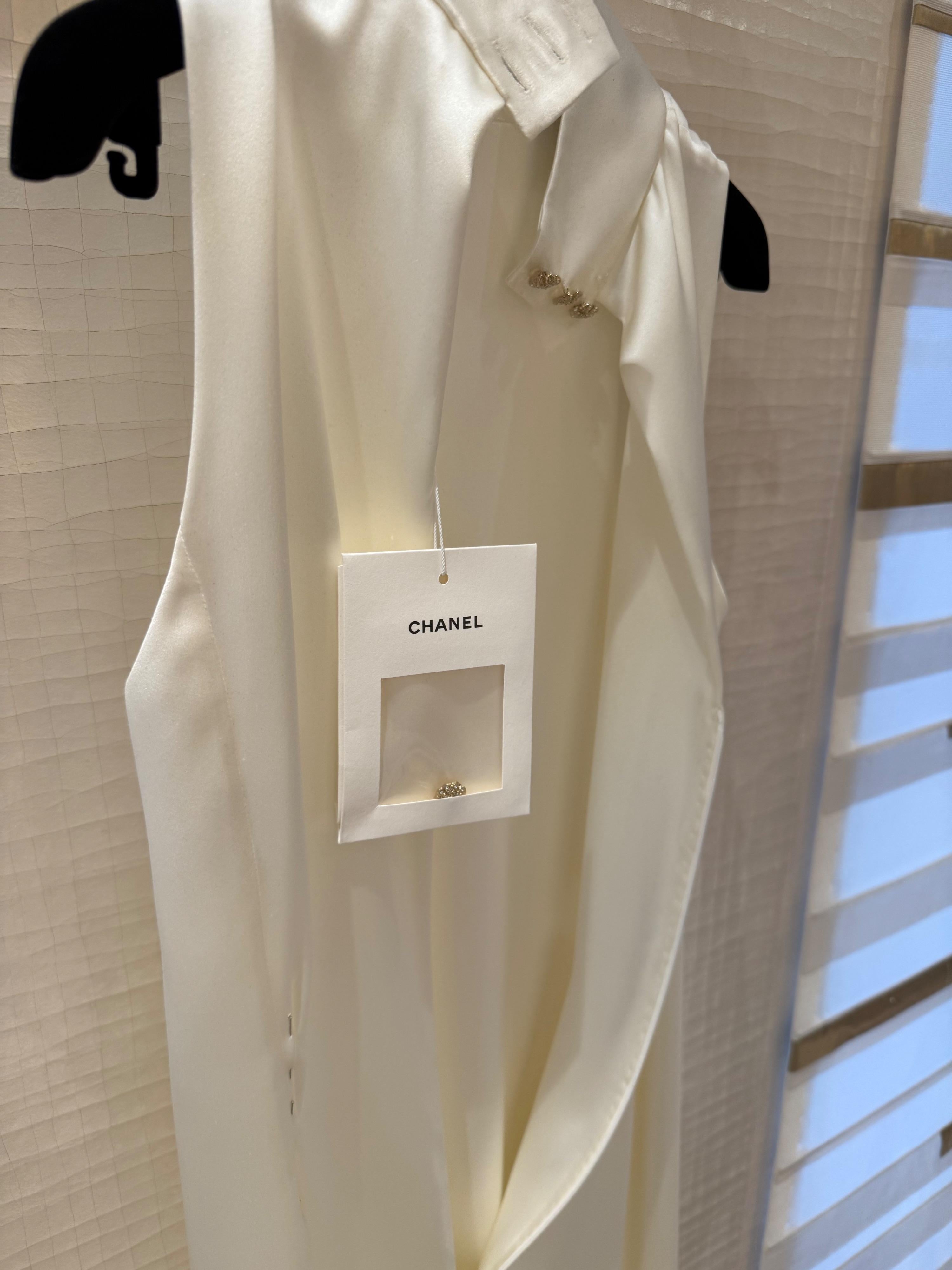 Chanel Resort Cream Silk Gown