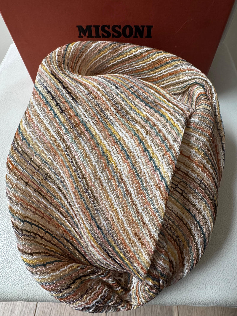 Missoni Beige Straw Turban