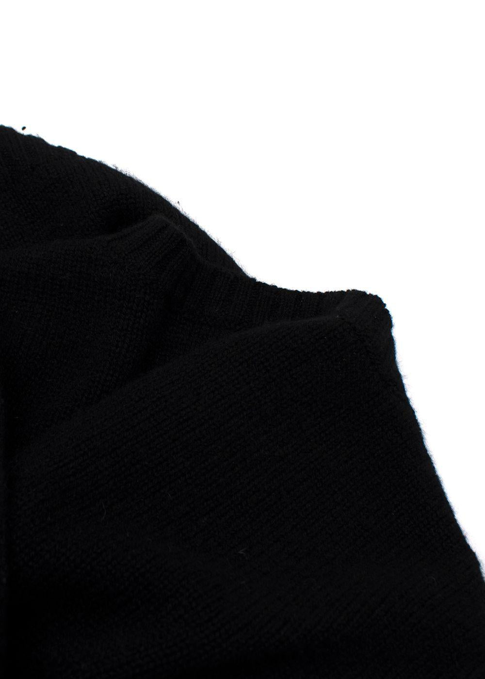 Dior Green Dinosaur Black Cashmere Knit