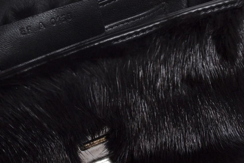 Givenchy Black Mink and leather crossbody bag