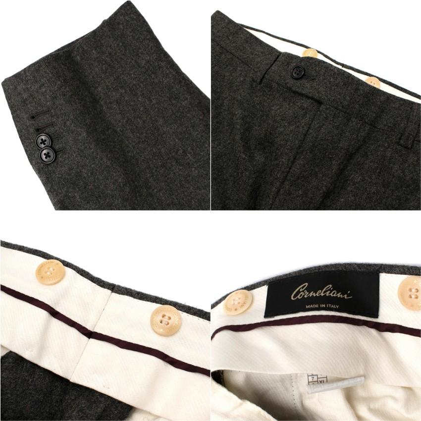 Corneliani Men's Grey Virgin Wool Single Breasted Suit