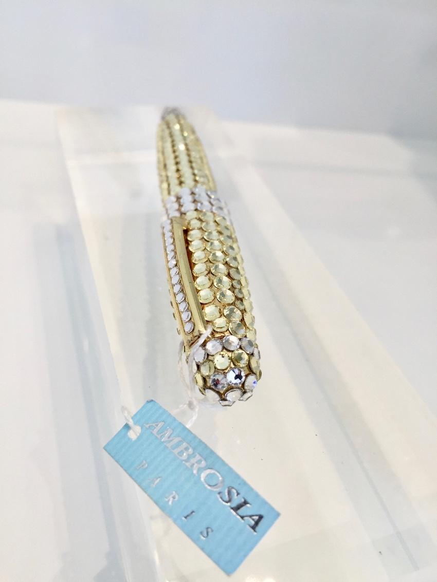 Ambrosia Gold Swarovski Crystal Ball Point Pen