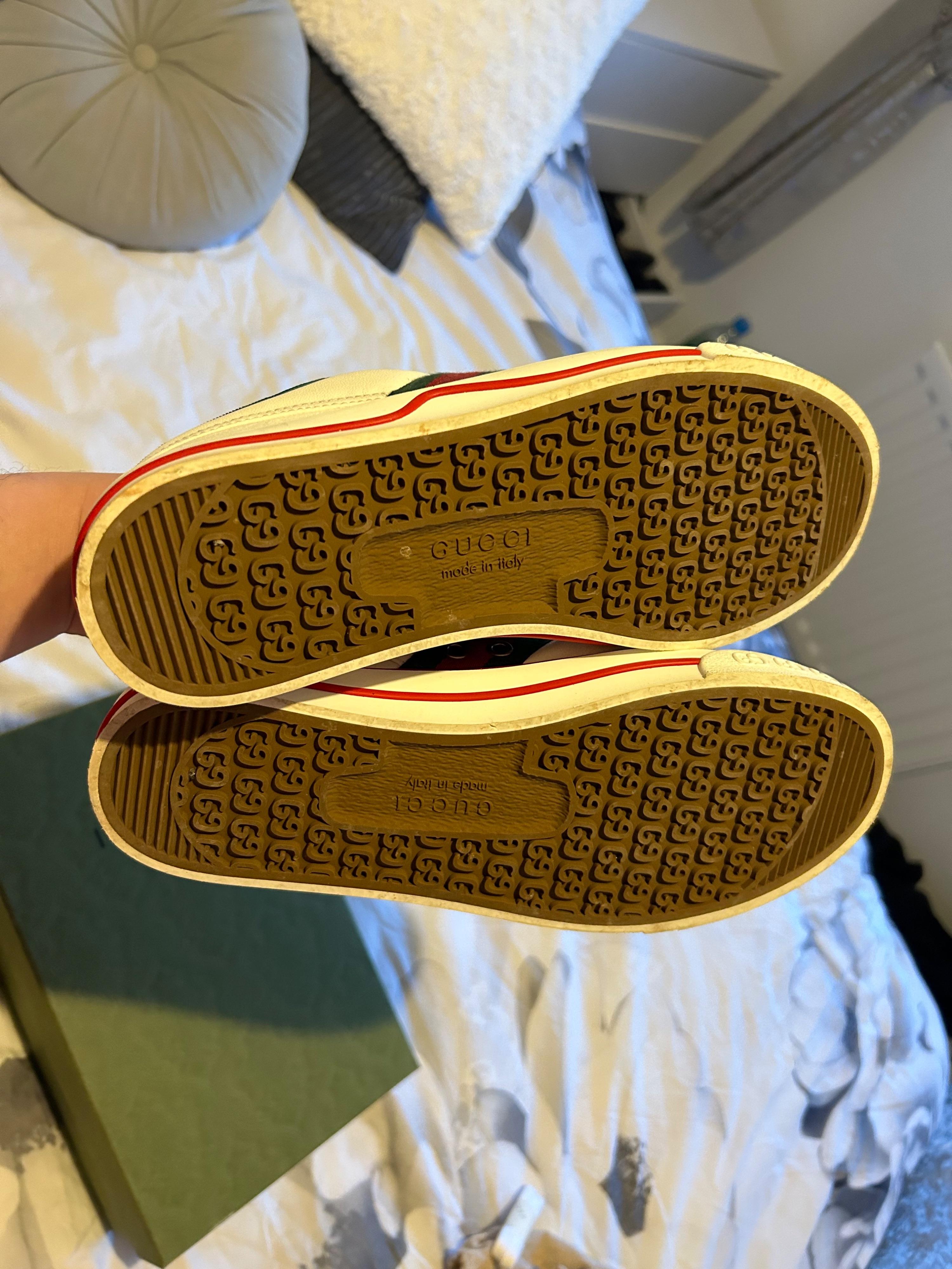 Gucci White Tennis Sneakers