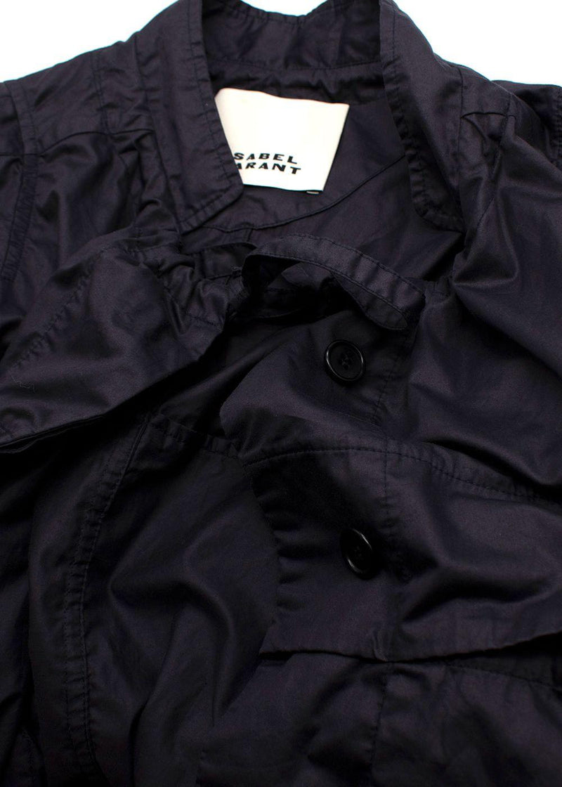 Isabel Marant Navy 'Nancy' Cotton Sports Jacket