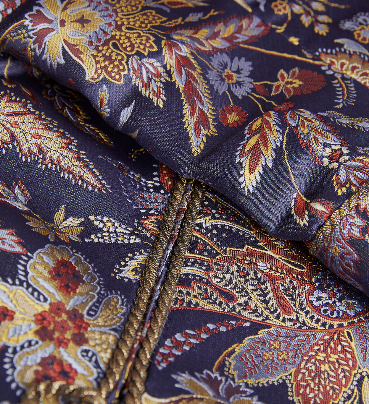 Daniel Hanson Silk Paisley-Jacquard Robe