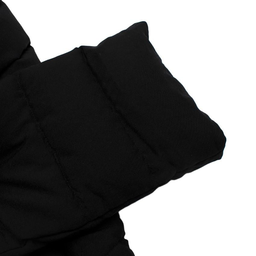 Herno Black Twill Padded Quilted Jacket