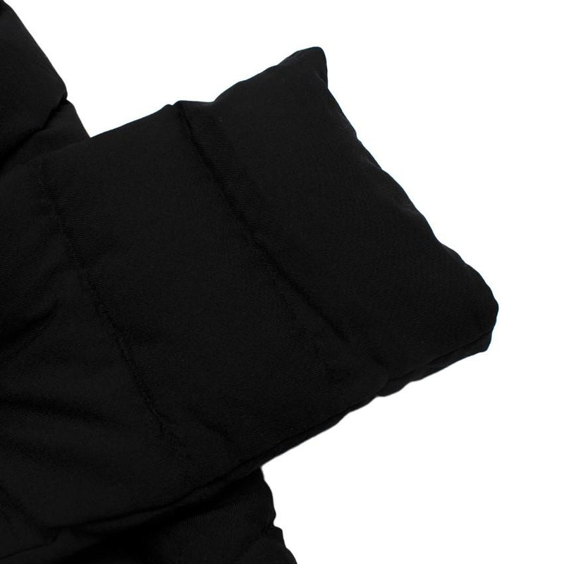 Herno Black Twill Padded Quilted Jacket