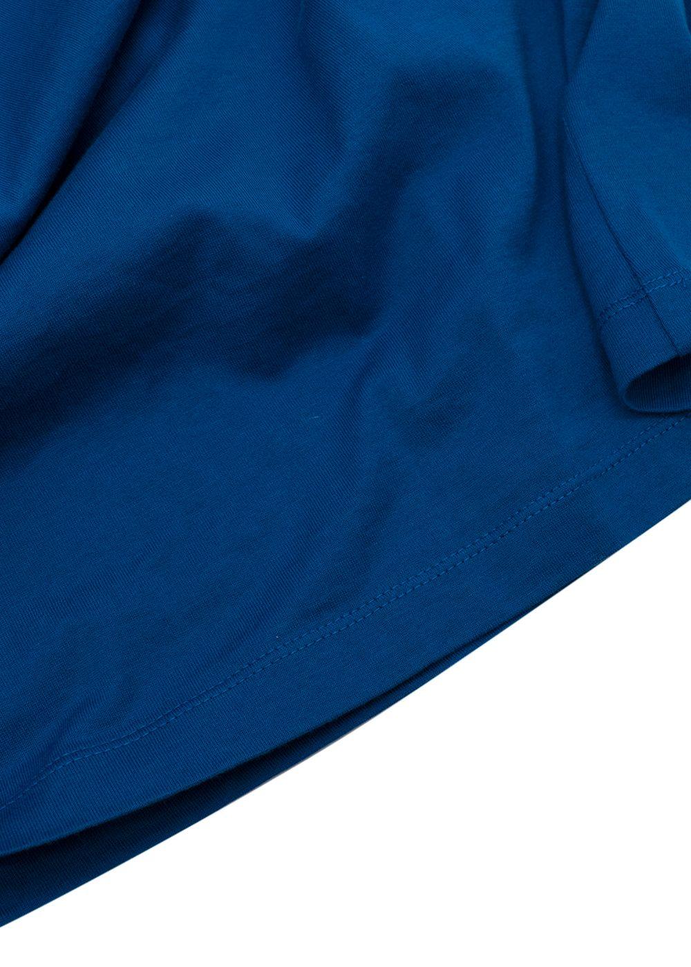 Royal Blue Cotton Turtle neck Top