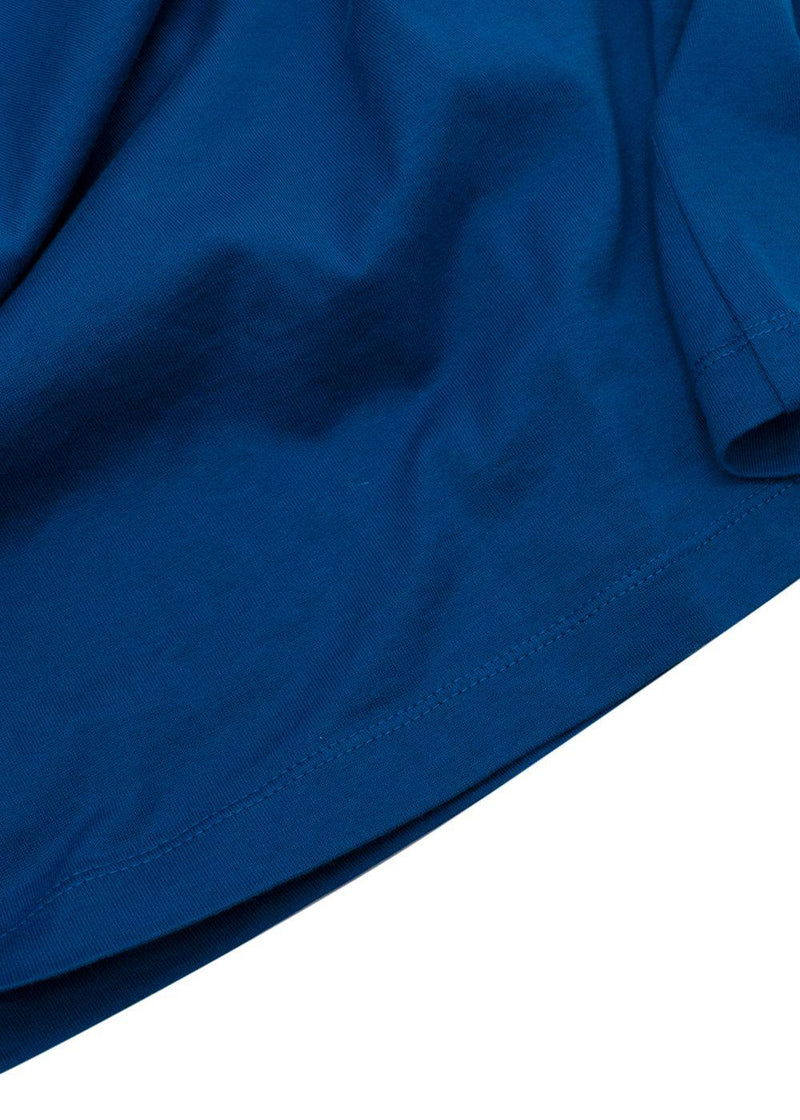 Royal Blue Cotton Turtle neck Top