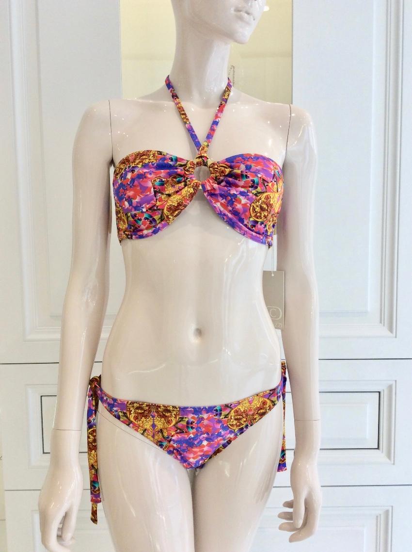 Couture Bali Print Bandeau Bikini