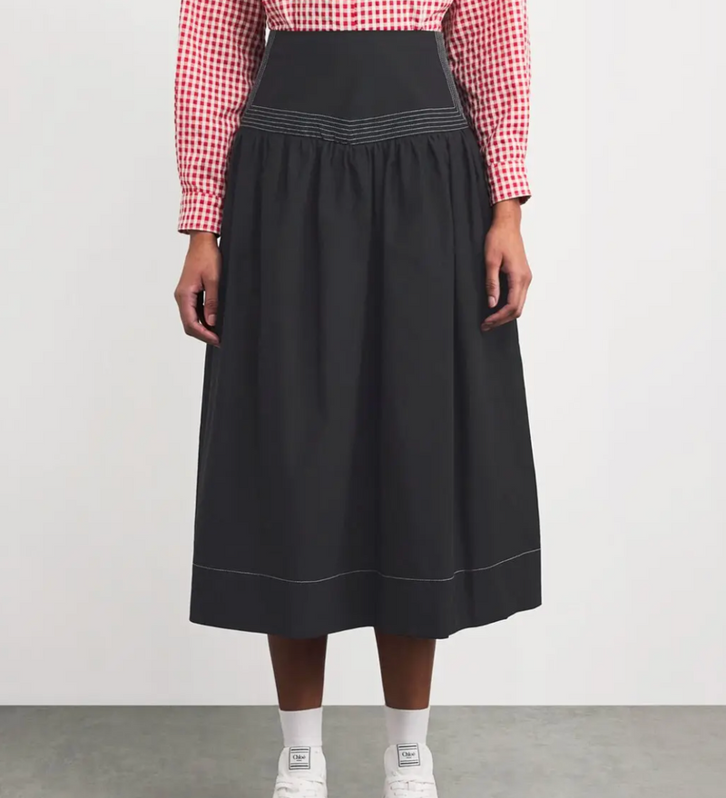 Claudie Pierlot  Flared Midi Skirt
