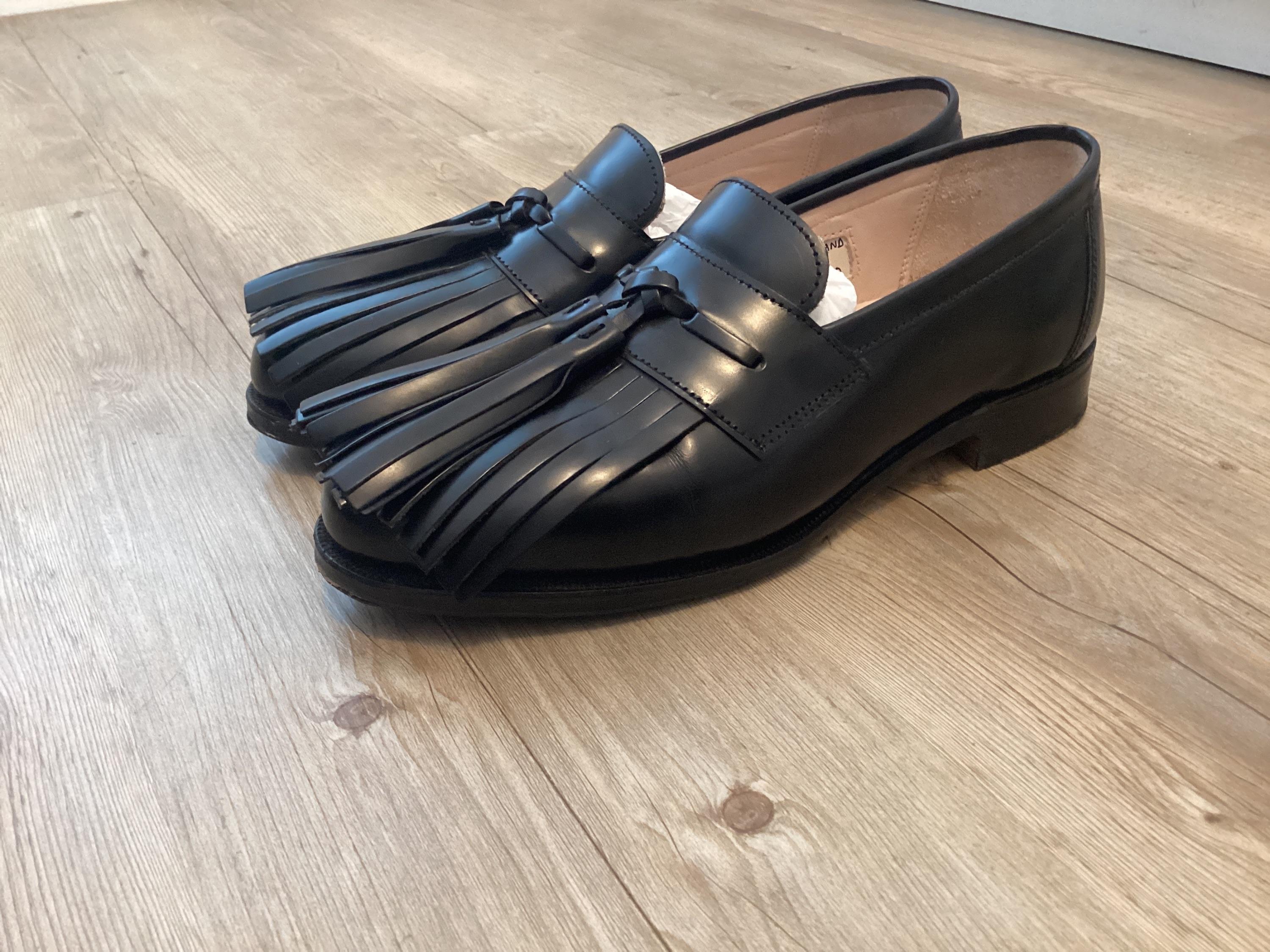 Emilia Wickstead x Grenson Black Tassel Loafer