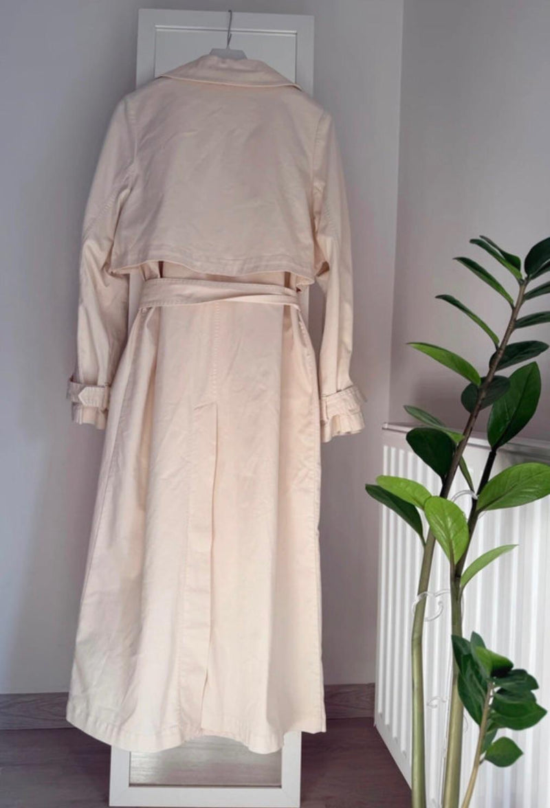 Nour Hammour Cream Harriet Trench Coat