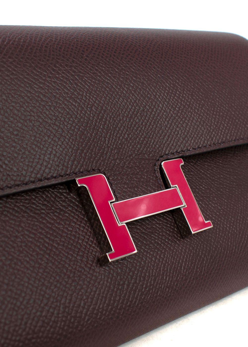 Hermes Rouge Sellier Epsom Leather Limited Edition Constance to Go Bag
