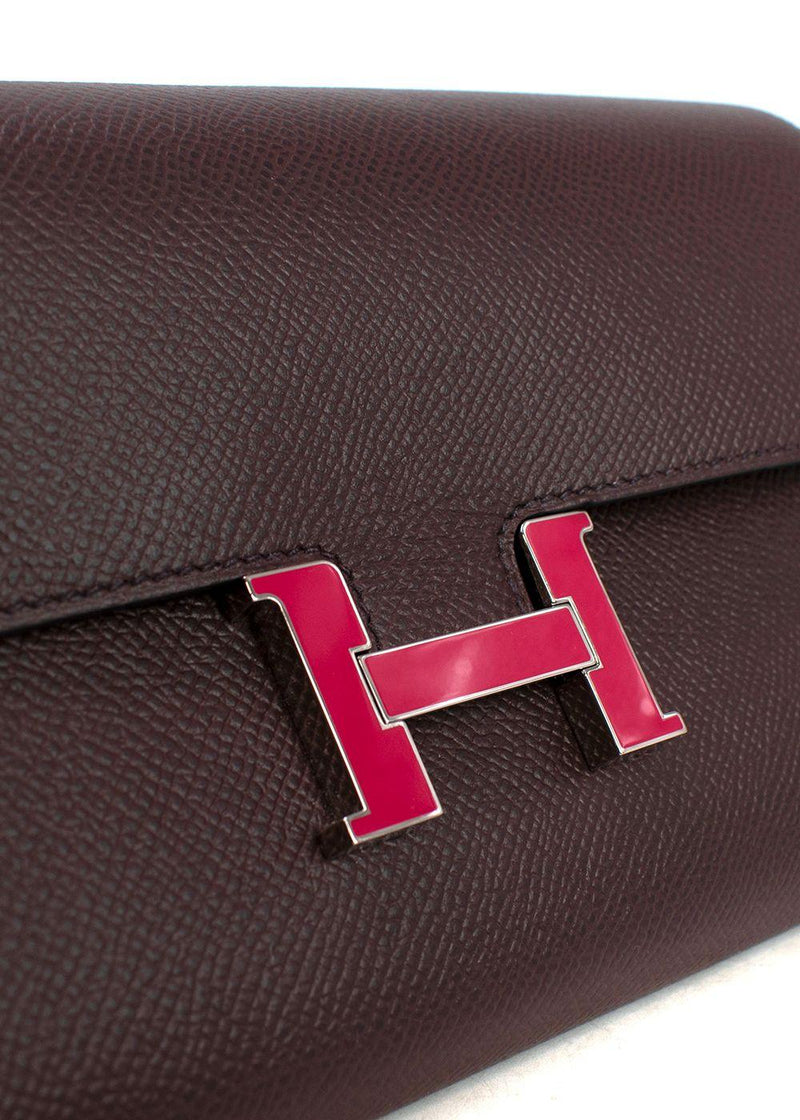 Hermes Rouge Sellier Epsom Leather Limited Edition Constance to Go Bag