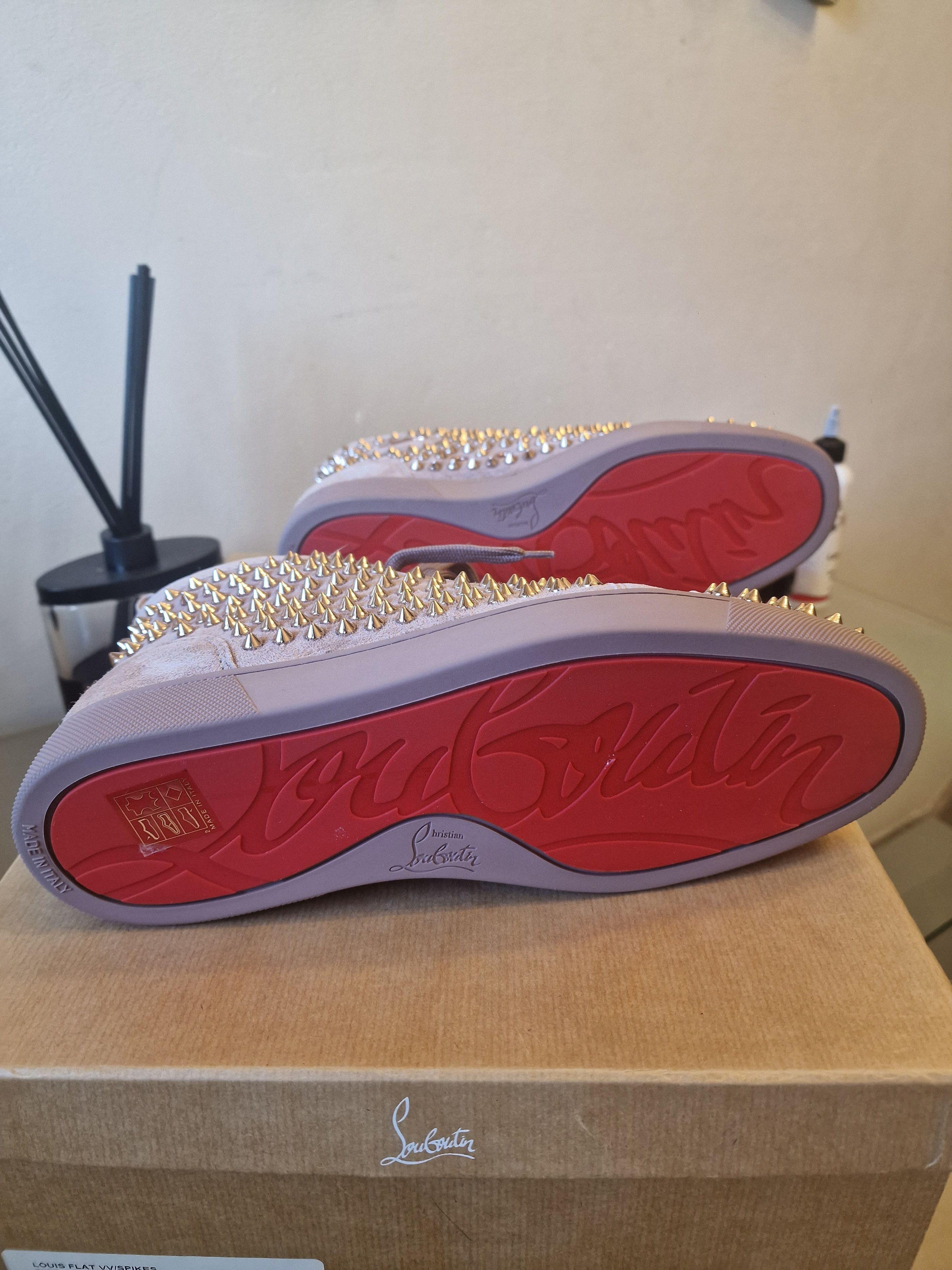 Christian Louboutin Pink VV Spike Trainers