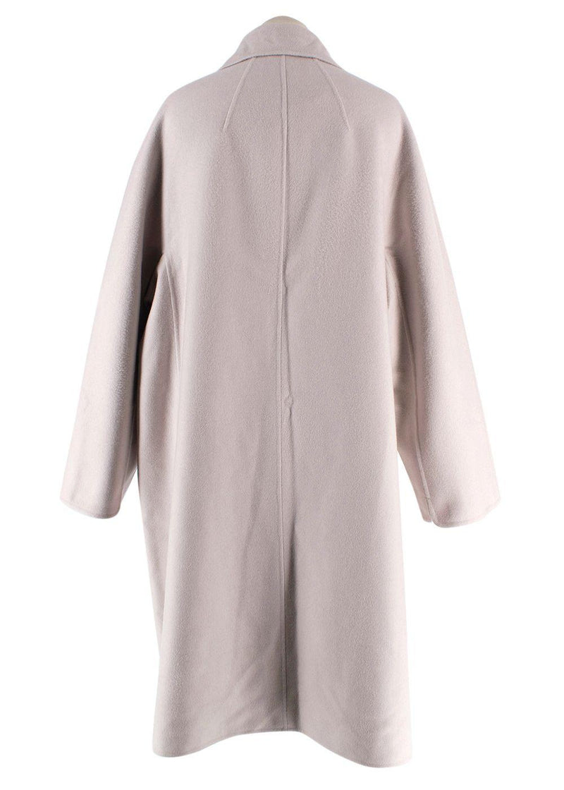 Loro Piana Grey Single Breasted Cashmere Coat