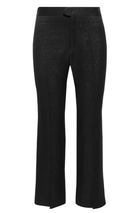 Isabel Marant Mateo metallic woven kick-flare pants