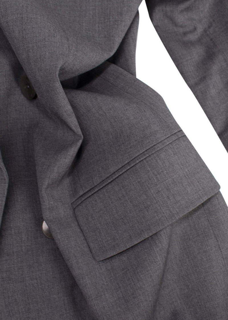 Maria McManus Grey Double Breasted Blazer