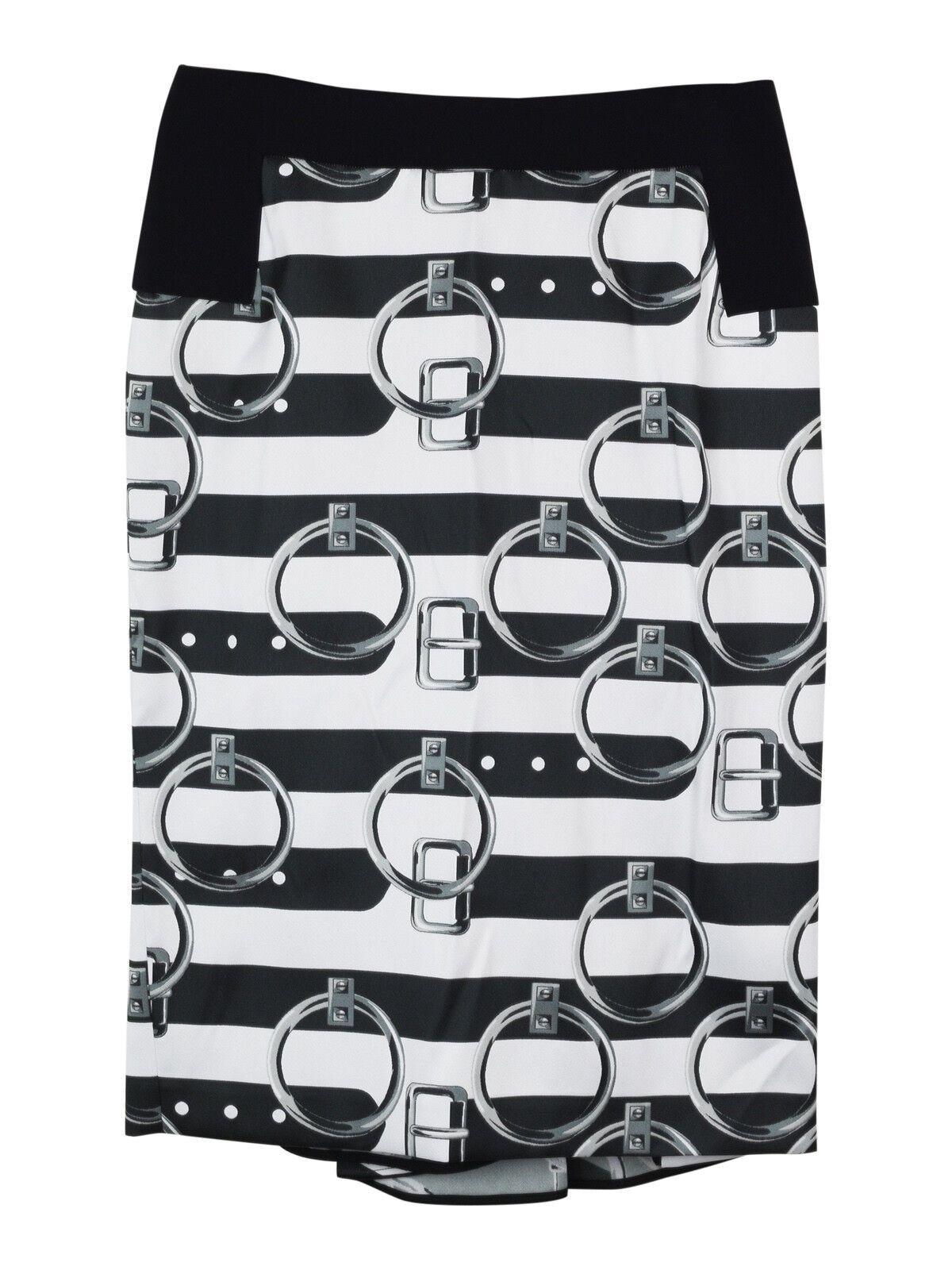 Giles handle print pencil skirt
