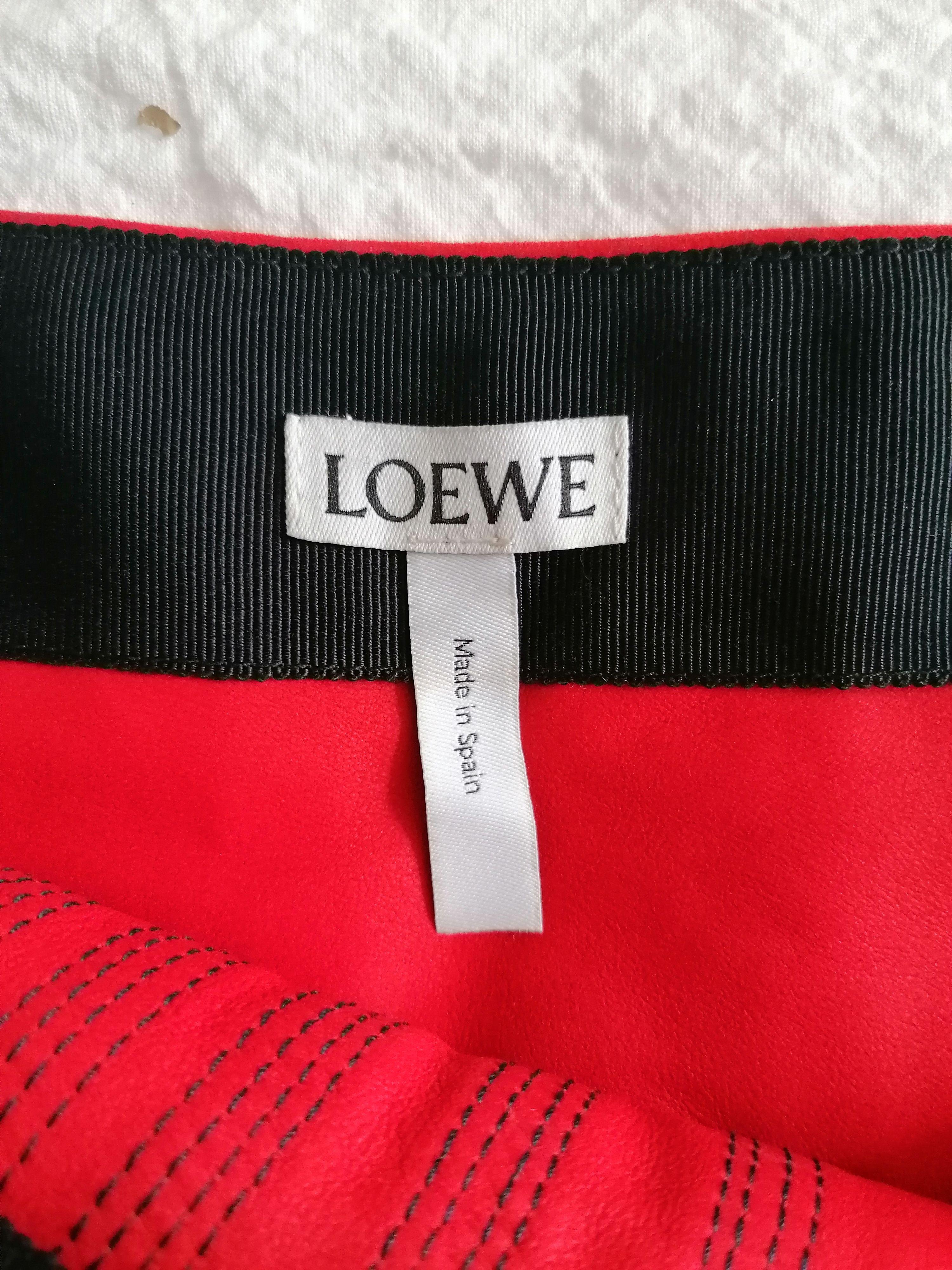 Red Suede Cyborg Mini Skirt
