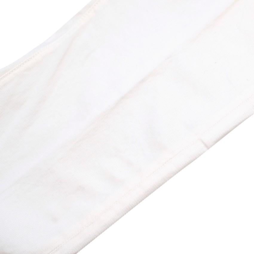 Incotex White Cotton Sky Slim Fit Jeans