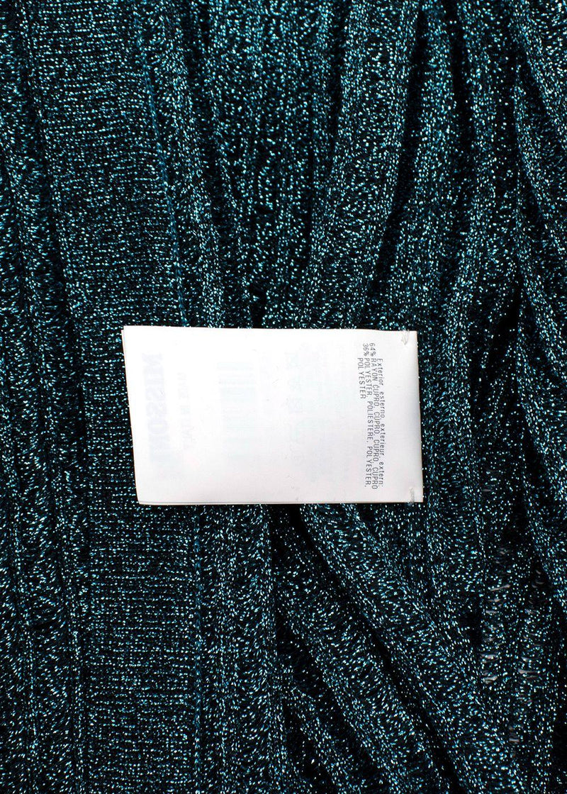 Missoni Blue Metallic Maxi Cardigan