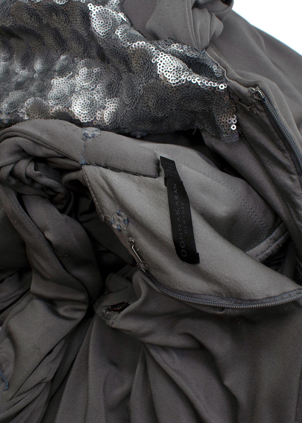 Donna Karan Braided Front Twist Gown