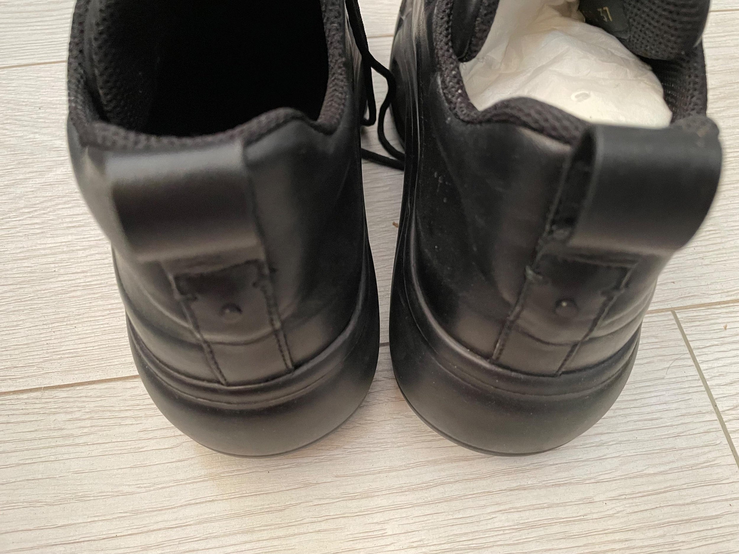 Valentino Black Leather Platform Trainers