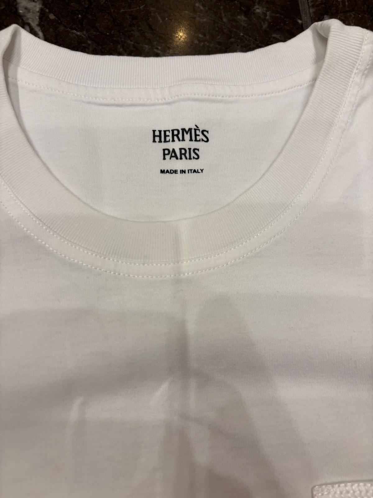 Hermes White Cotton T-Shirt Dress