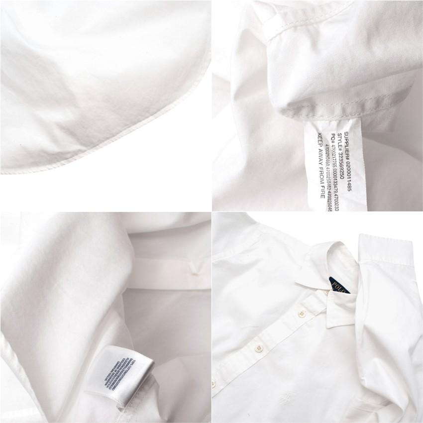 Ralph Lauren Polo White Cotton Long Sleeve Top