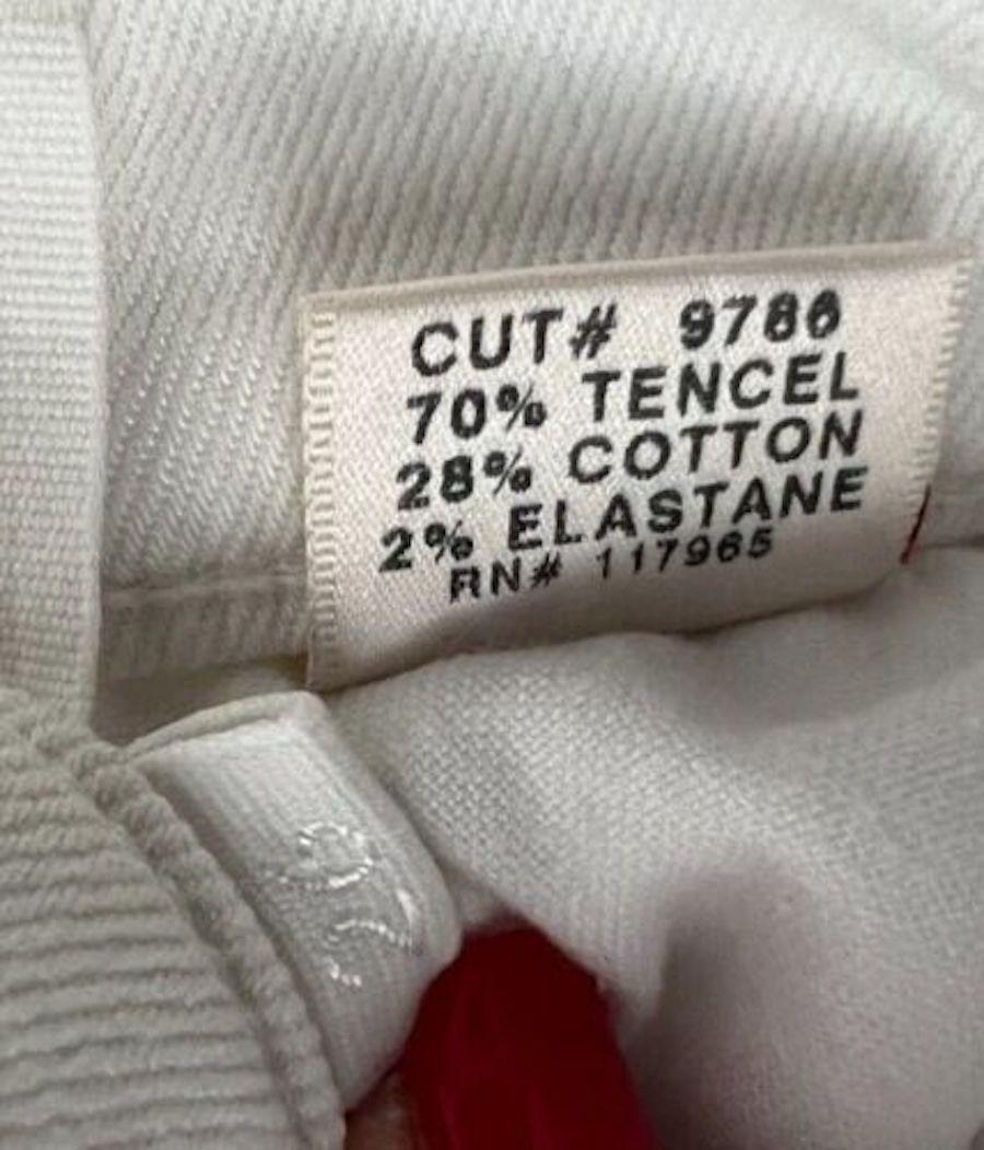 White stretch denim skinny jeans