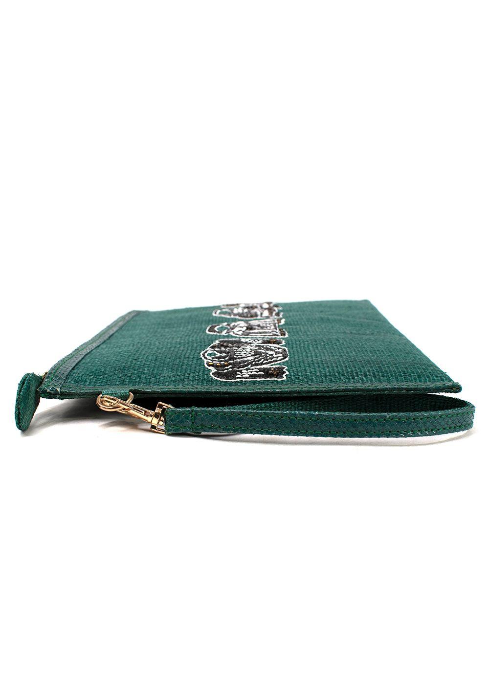 Ilha Green Letizia Aquamarine Pouch