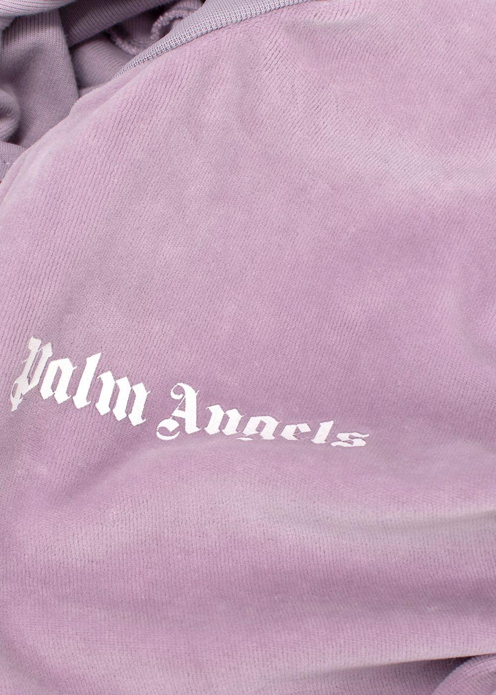 Palm Angels Lilac Chenille Track Jacket