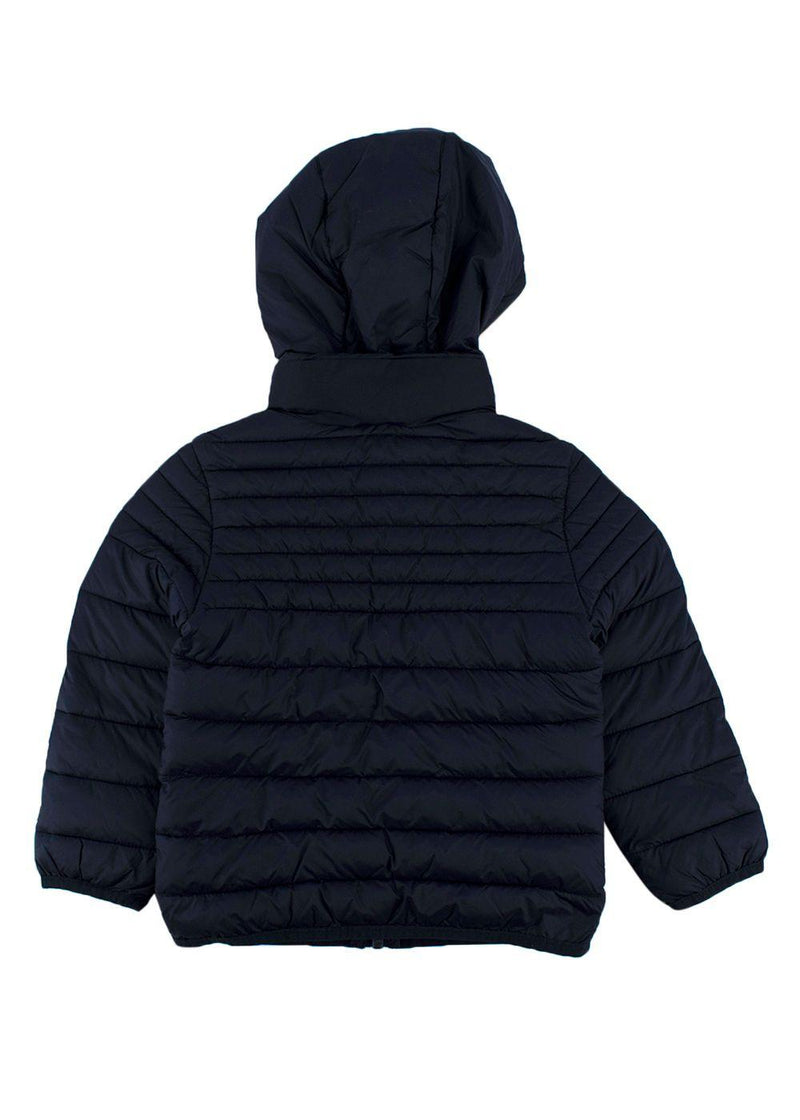 kids 4Y navy blue quilted puffer jacket