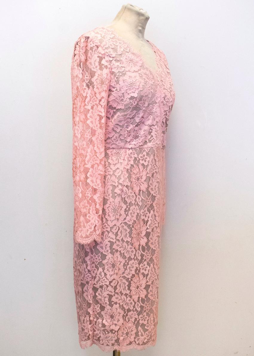 Gina Bacconi Pink Lace Dress