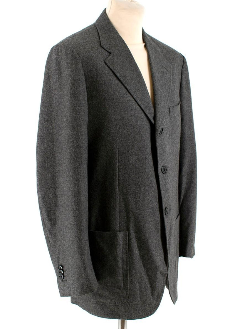 Corneliani Men's Grey Virgin Wool Single Breasted Suit