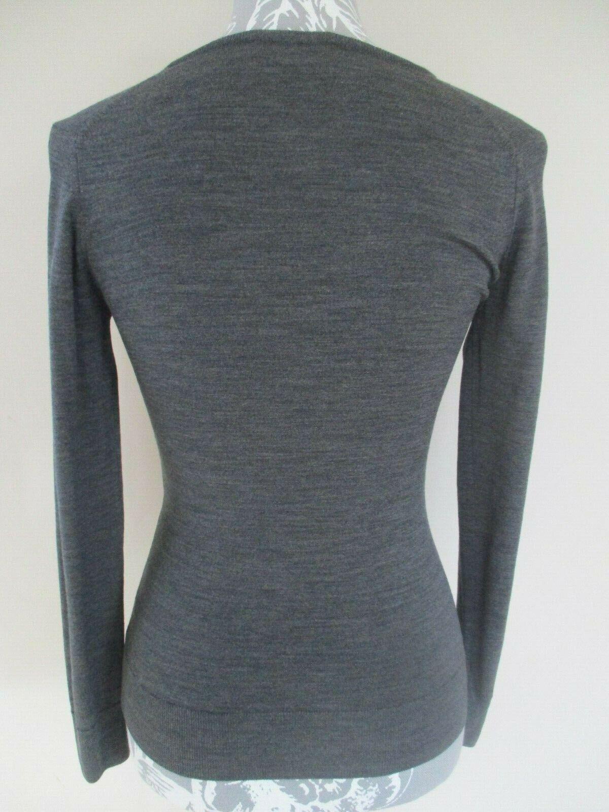 Charcoal Fine Knit Merino Wool Sweater