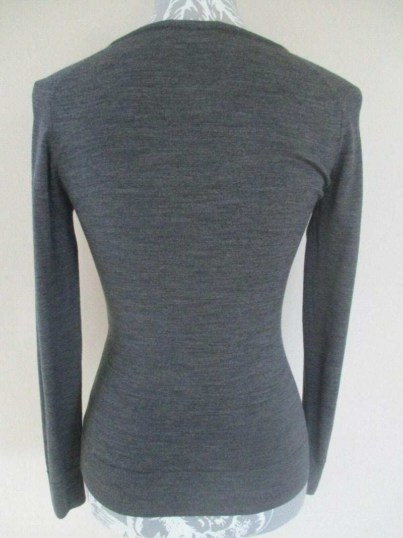 Charcoal Fine Knit Merino Wool Sweater