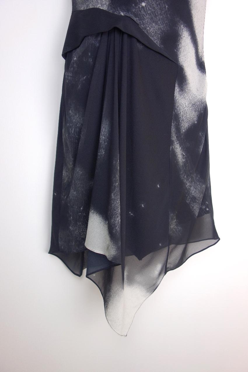 Helmut Lang Printed stretch-silk dress