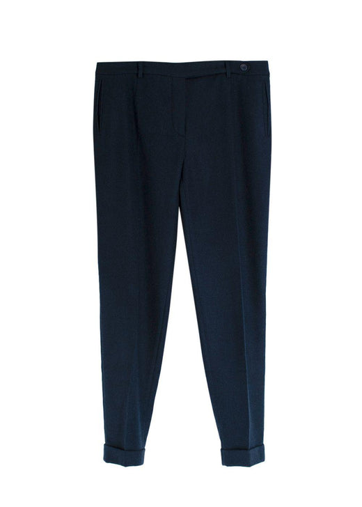 Loro Piana Mens Navy Cashmere Trousers
