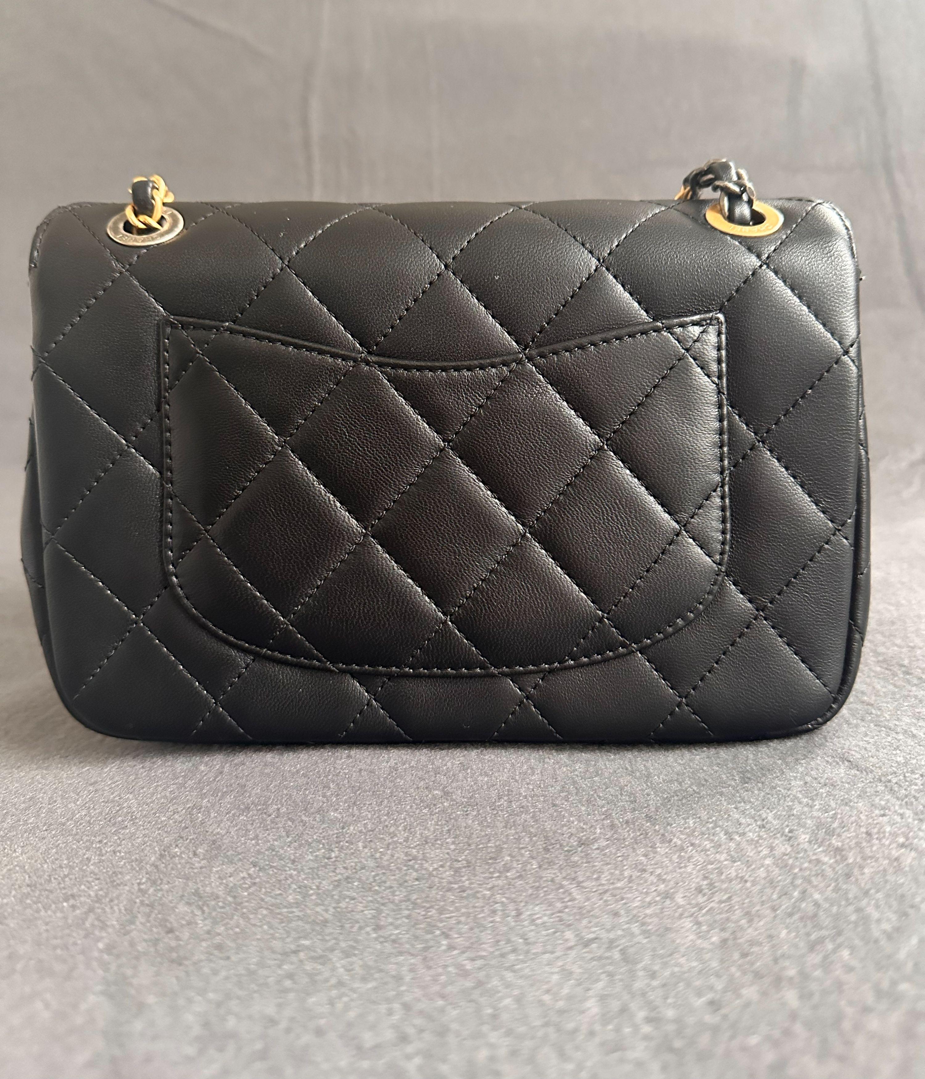 Chanel Collectible Embellished Black Quilted Flap Bag