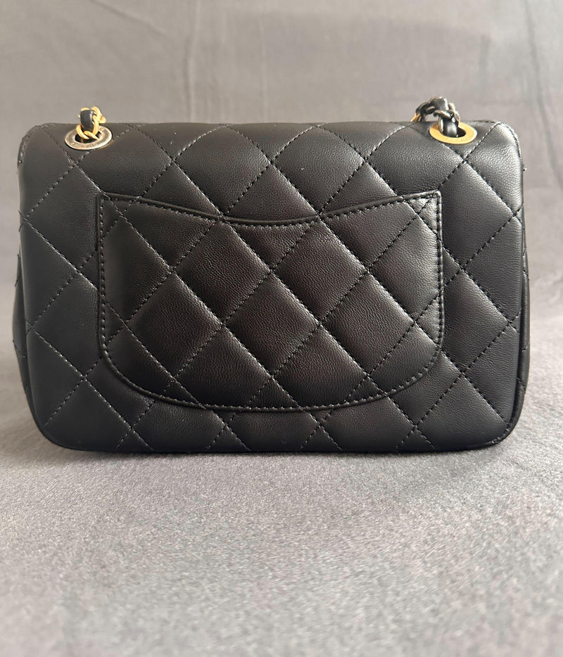Chanel Collectible Embellished Black Quilted Flap Bag