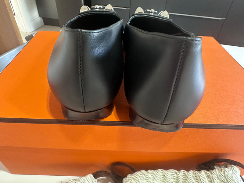 Hermes Black Danseuse Ballet Flats