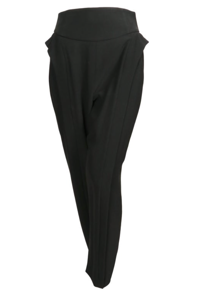 Alexander McQueen Black Silk Blend Harem Pants