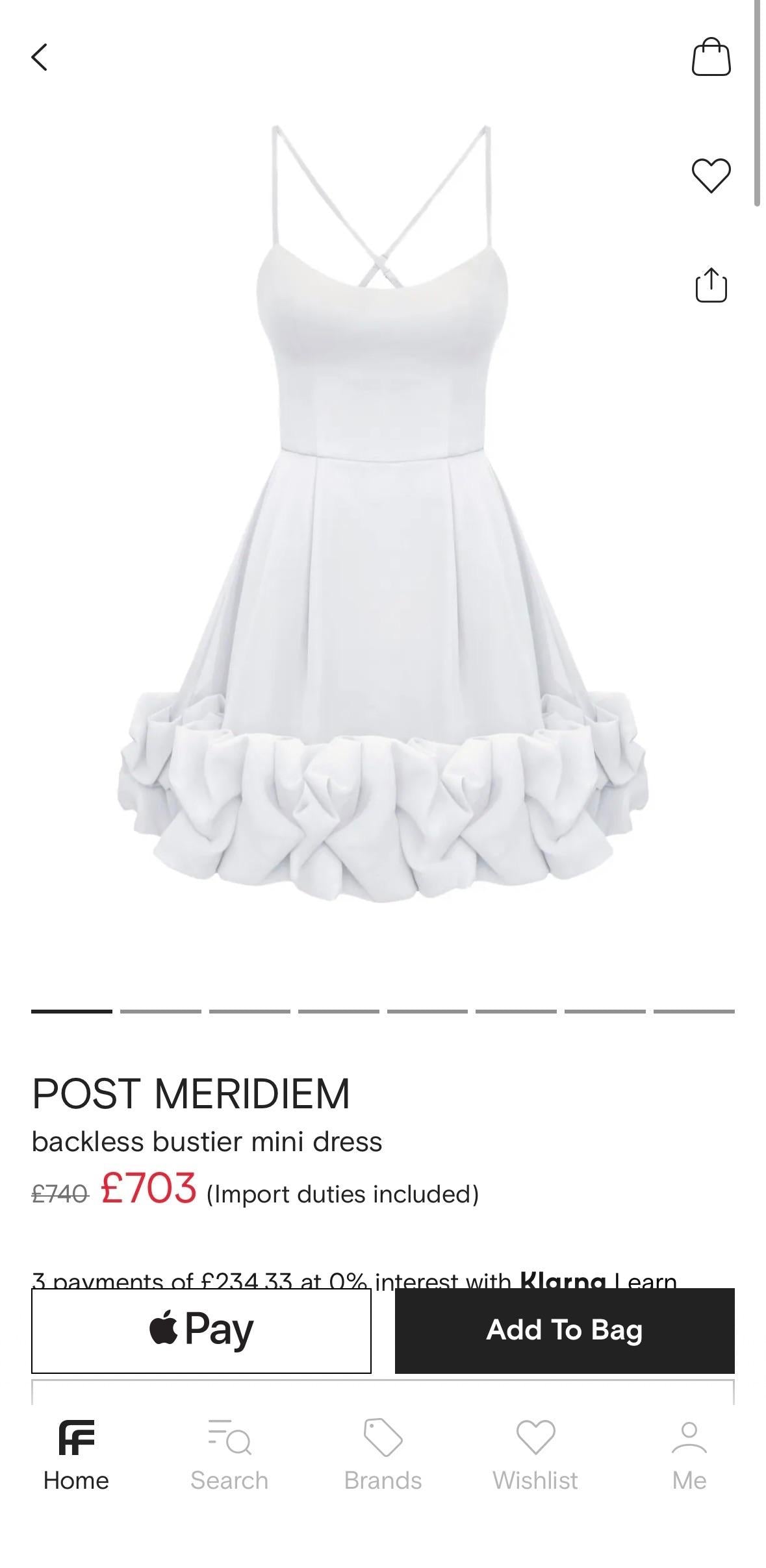 Post Meridiem White Strapless Mini Dress